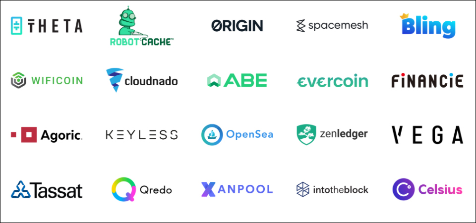 구미 크립토스의 투자 포트폴리오 일부 / 이미지=구미 크립토스 홈페이지 갈무리