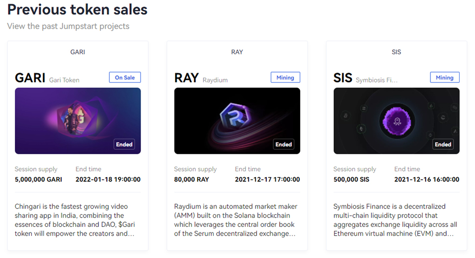 이전에 진행했던 OKX의 점프 스타트 일부 / 자료=OKX