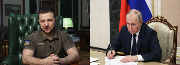 사진=볼로디미르 젤렌스키 우크라이나 대통령 페이스북·블라디미르 푸틴 러시아 대통령 트위터