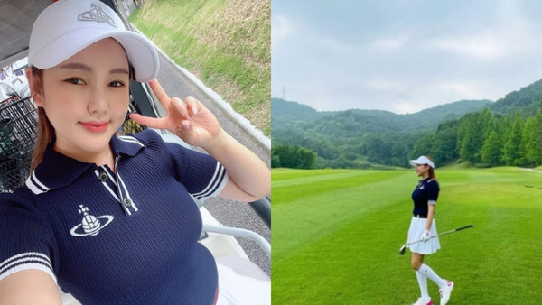 가수 송가인이 골프를 즐기는 일상을 공개했다. /사진=송가인 SNS