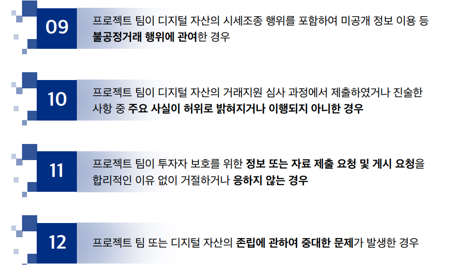 이미지=업비트 상장폐지 가이드라인 갈무리