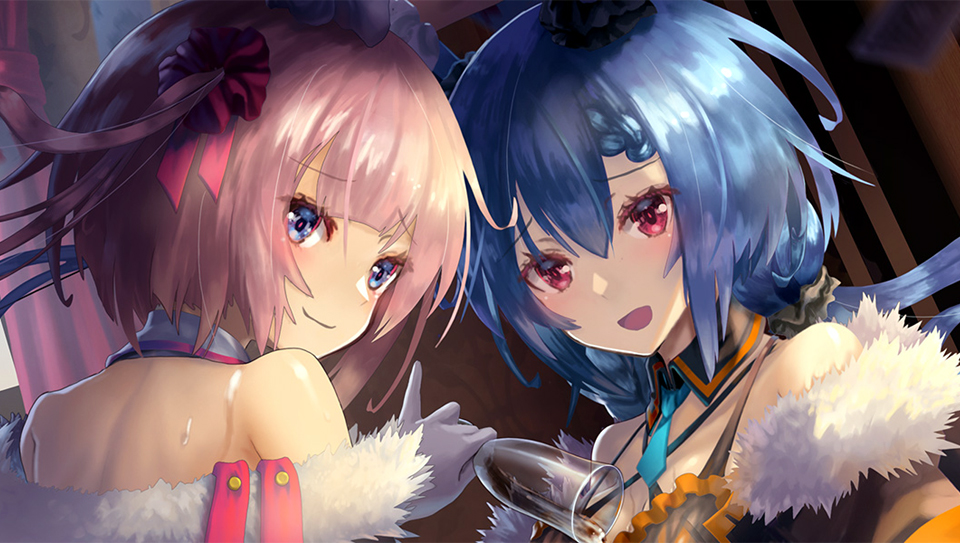 Zaif INO에 등록된 Two Bunny Girls NFT(일러스트 레이터 : Kenichi Tanaka) / 자료=카이카 파이낸셜 홀딩스