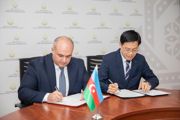 국민연금공단이 아제르바이잔 국가사회보호기금과 ‘대한민국 국민연금공단과 아제르바이잔 국가사회보호기금 간 상호협력에 관한 MOU’를 체결했다. (사진 제공=국민연금공단)