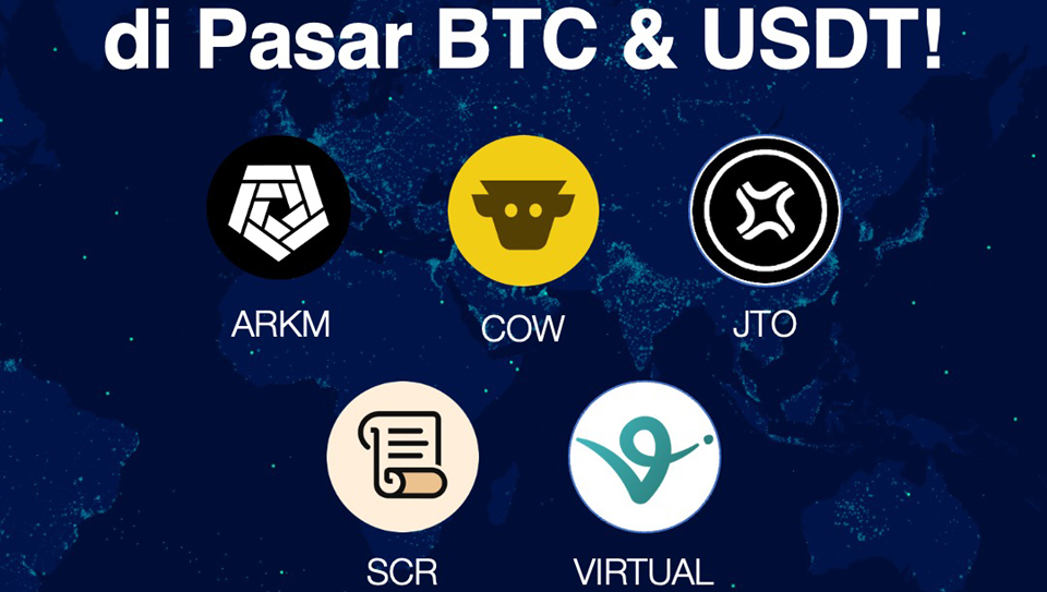 지난 23일 업비트 인도네시아는 프로젝트 5종을 상장했다. / 자료=업비트 인도네시아