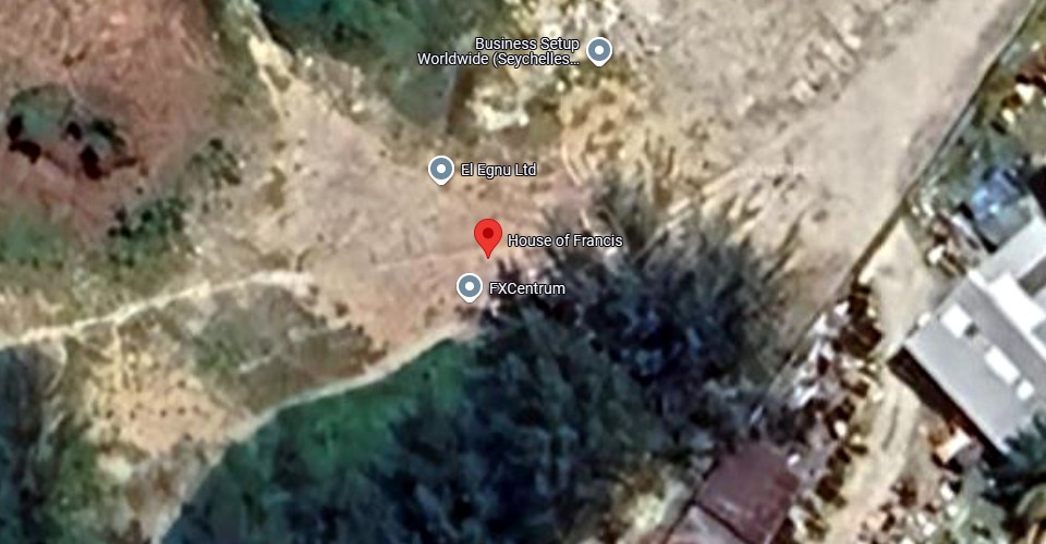네스트 서비스 리미티드의 사업장 소재지( at House of Francis, Room 303, Ile Du Port, Mahe, Seychelles) / 자료=구글 맵