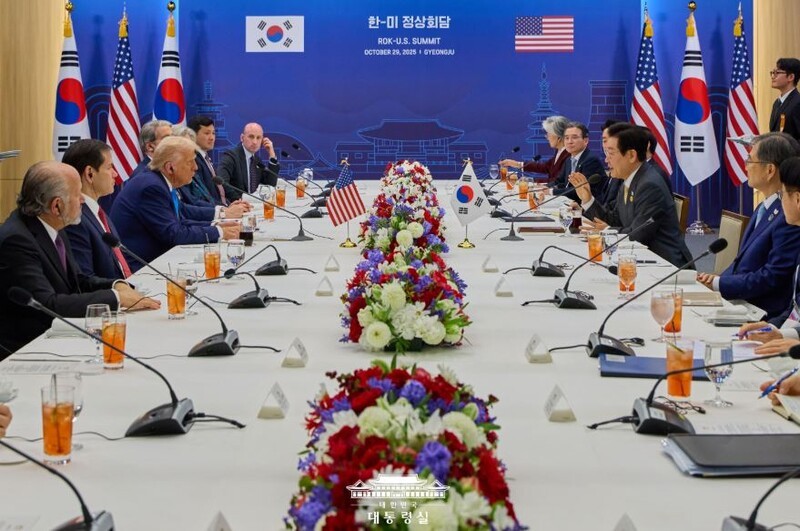 한-미 정상회담 현장 모습. (사진 제공=대통령실)