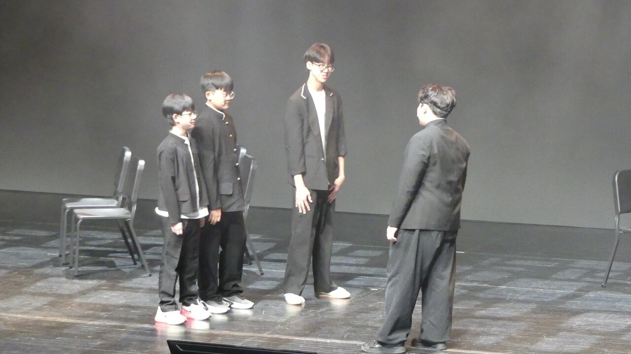 청소년 뮤지컬 스쿨의 중간 공연 모습 [사진=양상현 기자]