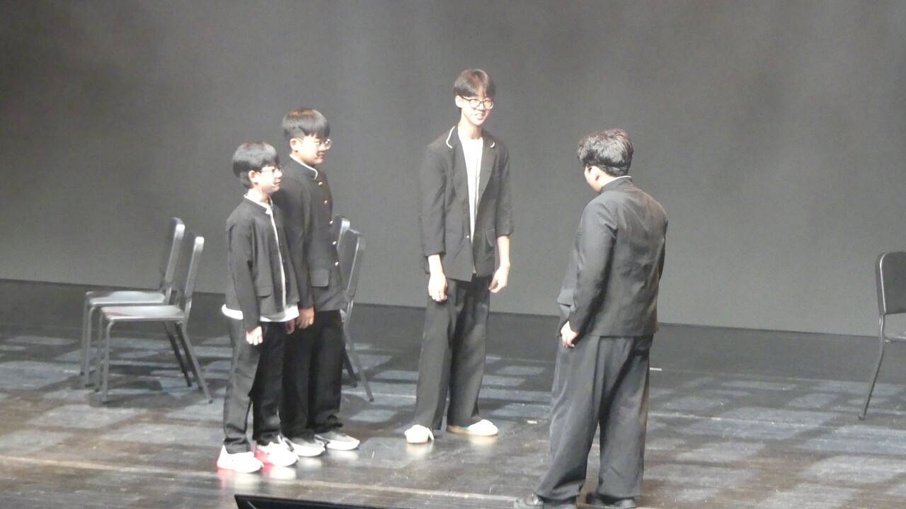 청소년 뮤지컬 스쿨의 중간 공연 모습 [사진=양상현 기자]