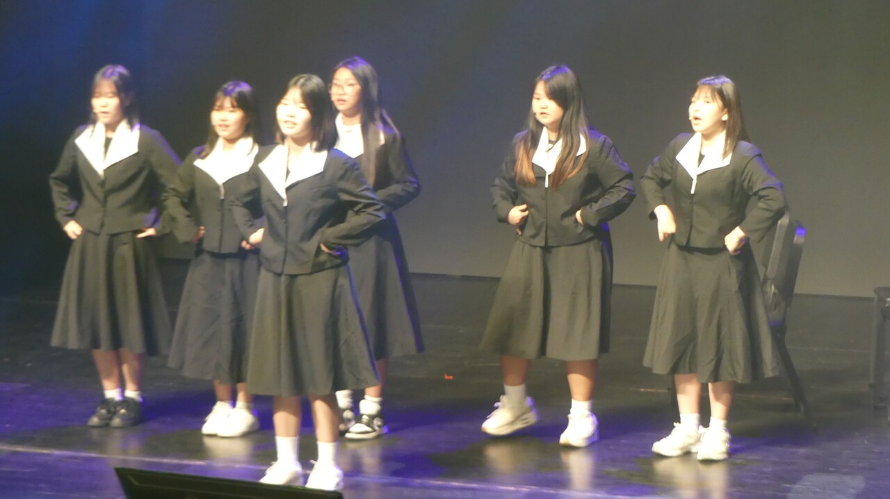 청소년 뮤지컬 스쿨의 중간 공연 모습 [사진=양상현 기자]