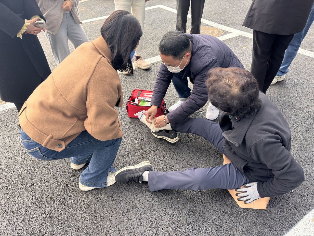 포천도시공사-포천소방서, 지난 20일 이전 후 첫 합동훈련 실시 모습 [사진=포천도시공사]